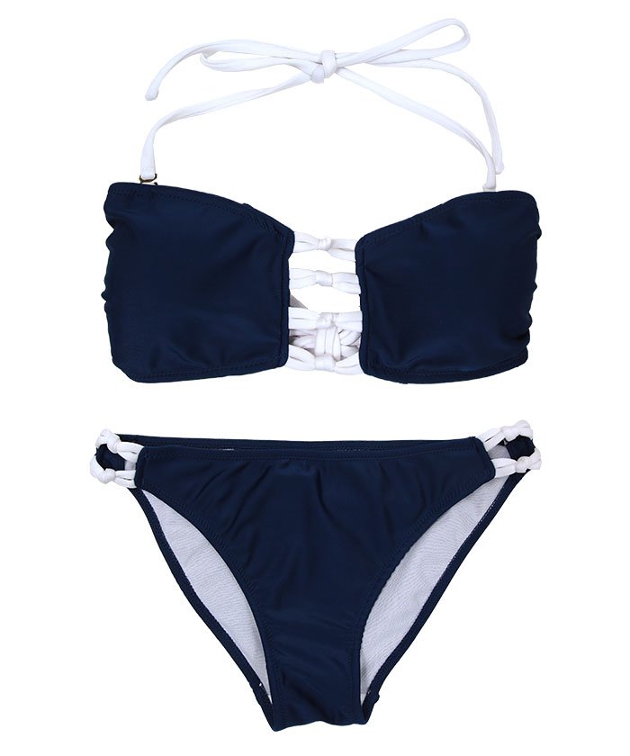 バックリボンデザインバンドゥビキニ 水着 シードレス Sea Dress Magaseek