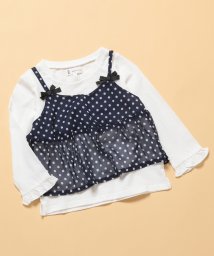 ROPE' PICNIC　KIDS(ロぺピクニックキッズ)/【ROPE' PICNIC KIDS】キャミドッキングトップス/ネイビー（40）