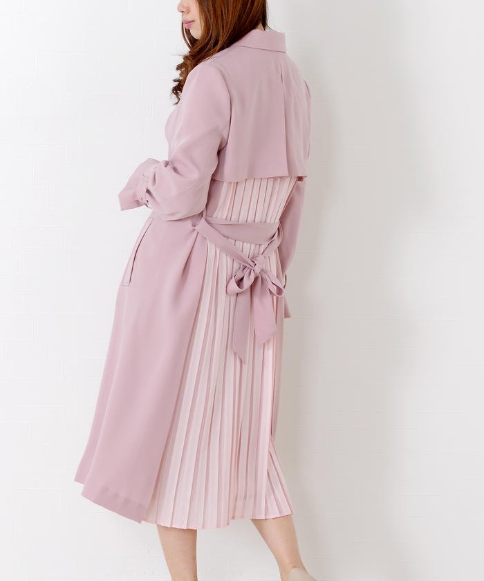 美人百花4月号掲載 バックプリーツトレンチコート 501562751 ミッシュマッシュ Misch Masch Magaseek