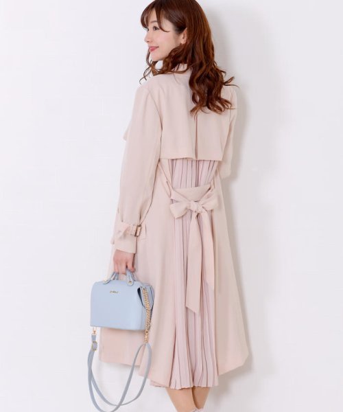 美人百花4月号掲載 バックプリーツトレンチコート ミッシュマッシュ Misch Masch Magaseek