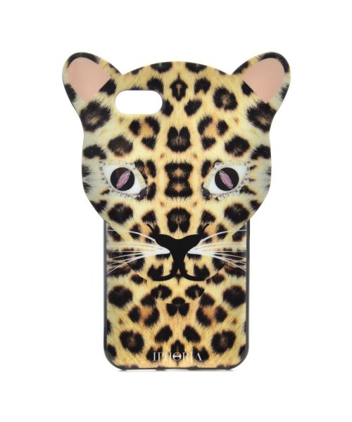 IPHORIA(アイフォリア)/【iPhone8/iPhone7対応】　アニマルヘッドシリーズ　Leo　Case　Brown　Leopard/メーカー指定色