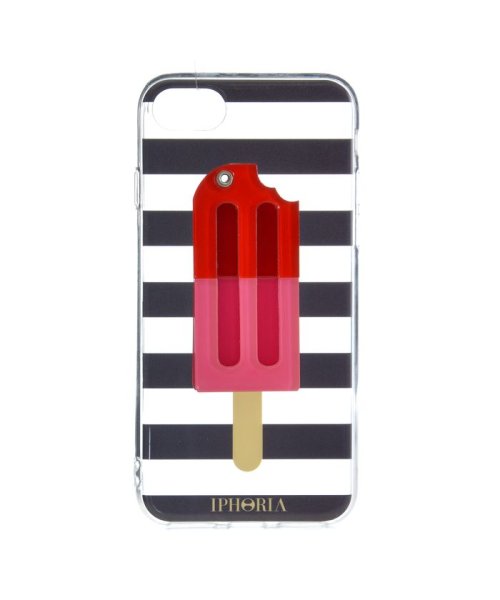 IPHORIA(アイフォリア)/【iPhone8/iPhone7対応】　ミラーケース付き　Red　Pink　Iced−Loll/メーカー指定色