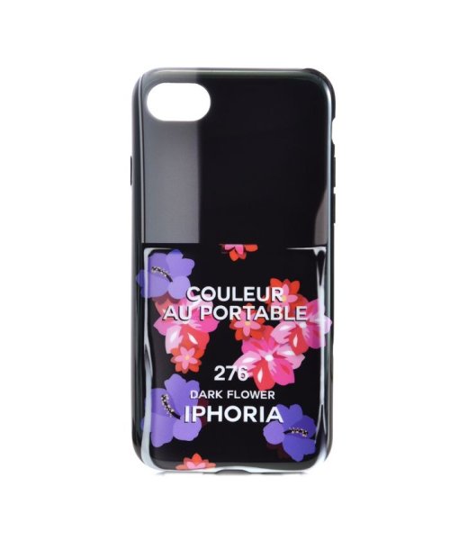 IPHORIA(アイフォリア)/【iPhone8/iPhone7対応】　ネイルボトルシリーズ　Colour　Case　Dark　Flower/メーカー指定色