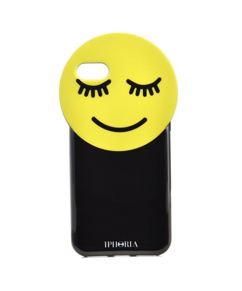 IPHORIA(アイフォリア)/【iPhone8/iPhone7対応】　Round　Case　Yellow　Smiley/メーカー指定色