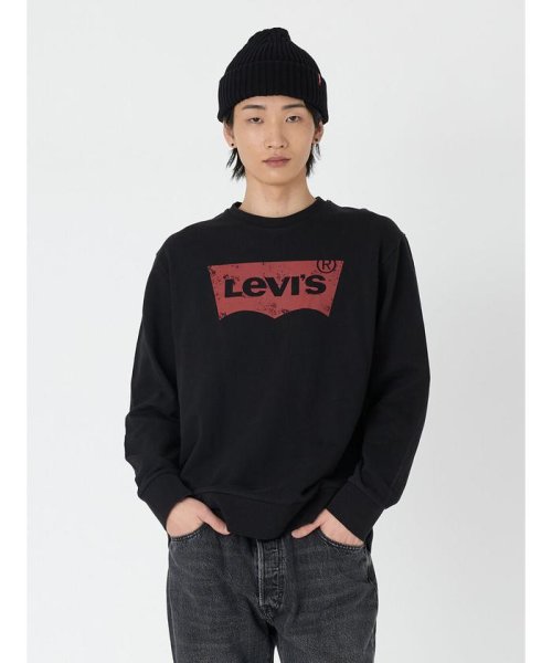 Levi's(リーバイス)/【至極の逸品】バットウィングロゴスウェットシャツ ブラック/BLACKS