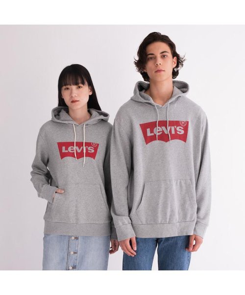 Levi's(リーバイス)/バットウィングプルオーバーフーディー グレー/GREYS