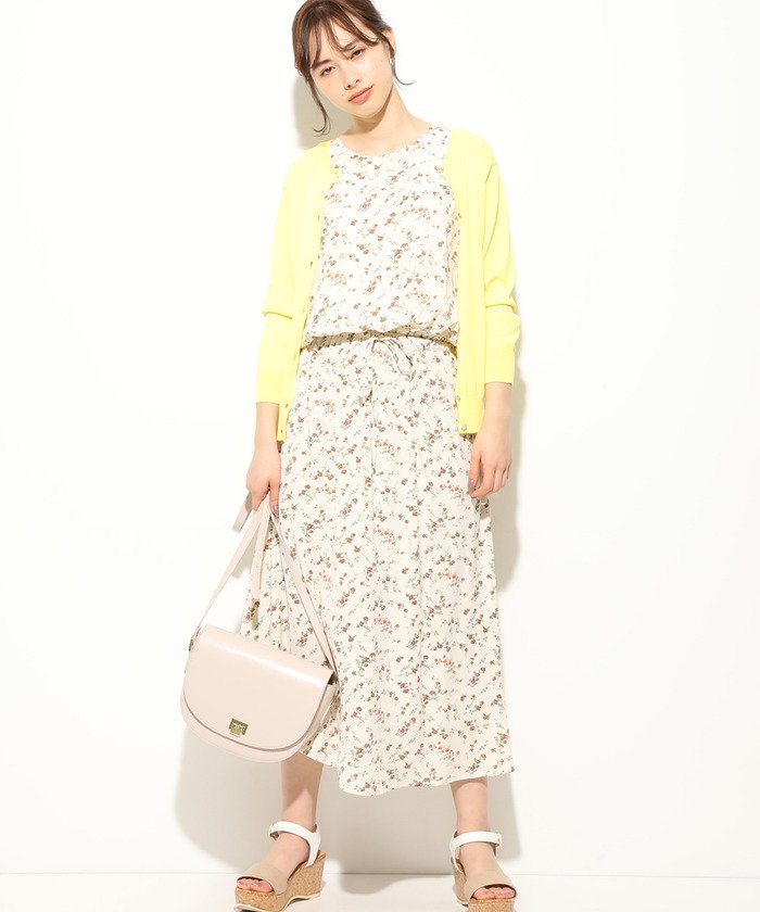 セール レトロフラワー柄ワンピース ビス Vis Magaseek