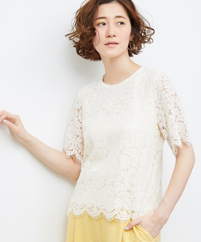 セール スカラップレースブラウス 501592591 ロペピクニック Rope セール スカラップレースブラウス 501592591 ロペピクニック Rope