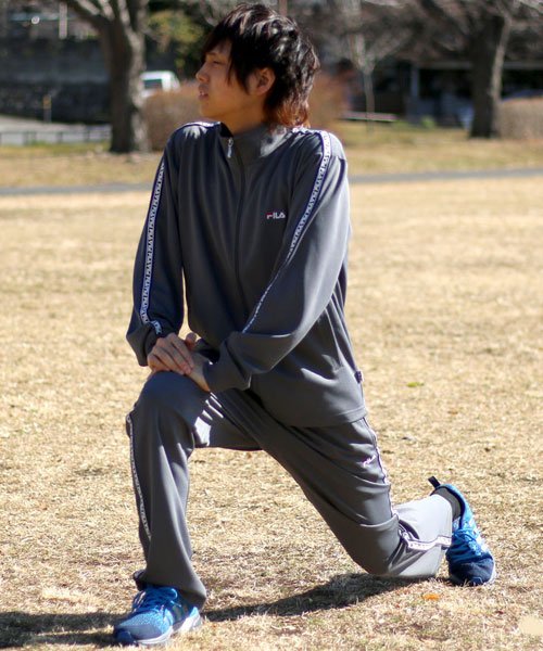 MARUKAWA(マルカワ)/【FILA】フィラ ジャージ 上下セット ランニング ジョギング トレーニングウェア/チャコール