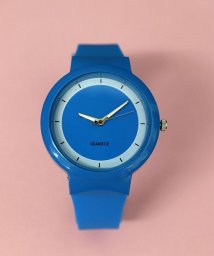 ninon(ニノン)/【豊富なカラー】 シリコンベルトウォッチ / ユニセックス腕時計 レディース/ブルー