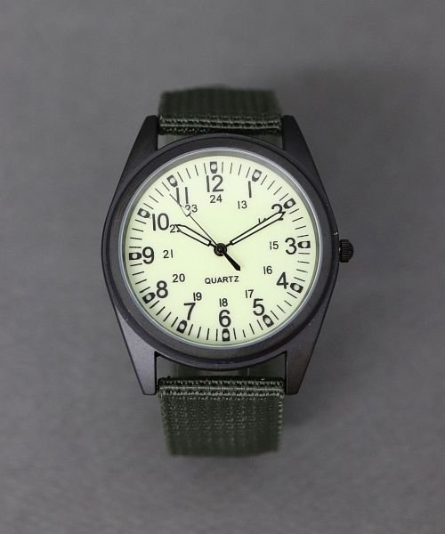 蓄光 ミリタリーウォッチ ユニセックス腕時計 レディース ニノン Ninon Magaseek