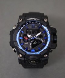 ninon(ニノン)/【EXPONI】 多機能デジタルウォッチ / ユニセックスクロノグラフ腕時計/ブルー