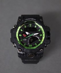 ninon(ニノン)/【EXPONI】 多機能デジタルウォッチ / ユニセックスクロノグラフ腕時計/グリーン