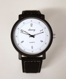 ninon(ニノン)/【tlewa/ileway】 大ぶりアナログウォッチ / ユニセックス腕時計/ホワイト