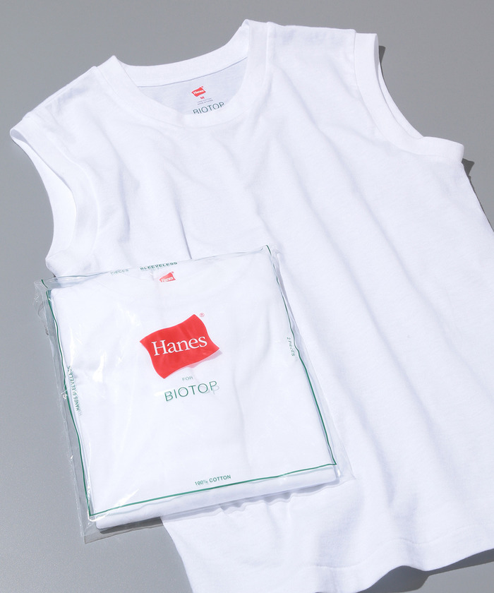 【Hanes FOR BIOTOP】Sleeveless T－Shirts