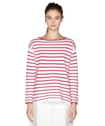 BENETTON (women)(ベネトン（レディース）)/コットンボートネックボーダーニット・セーター/レッド系その他