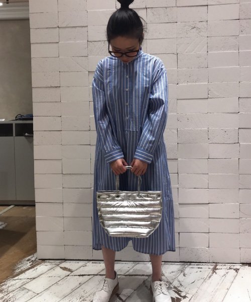 セール 先染めストライプシャツワンピース インタープラネット Interplanet Magaseek