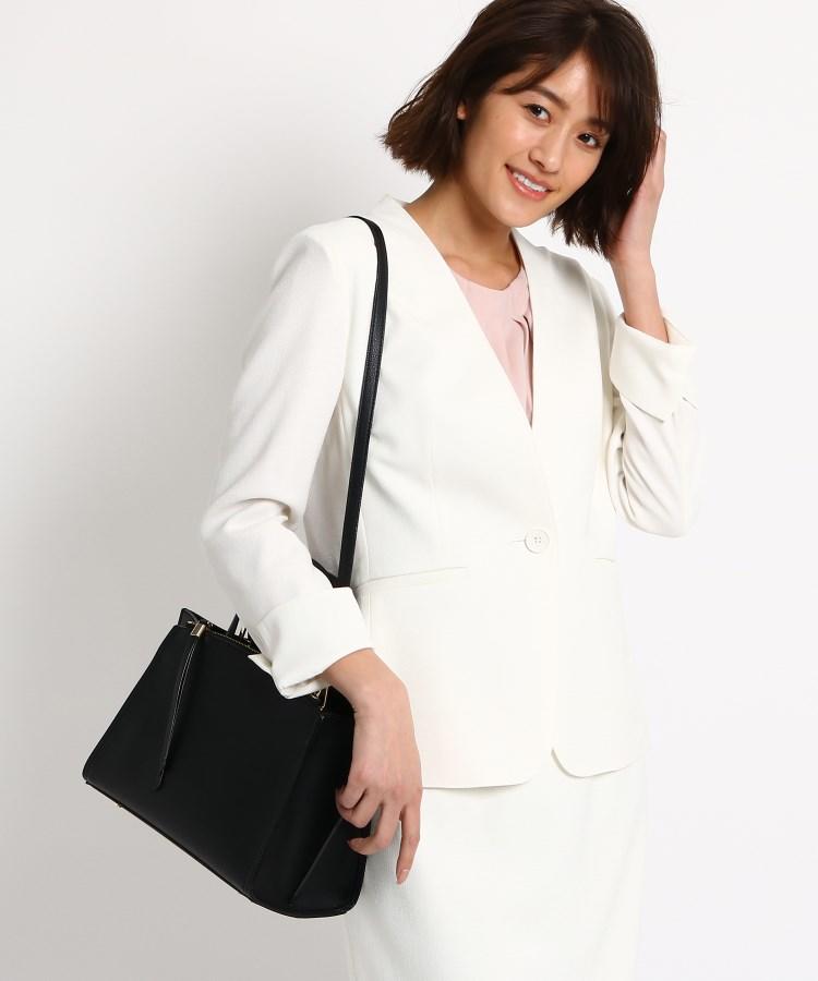 【マシンウォッシュ/UV/接触冷感】リネン風カラーレスジャケット