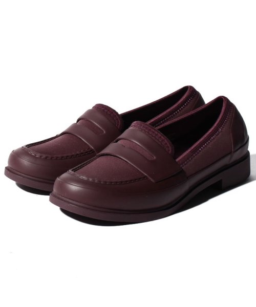 HUNTER(ハンター)/【国内正規品】NEOPRENE PENNY LOAFER/ワイン