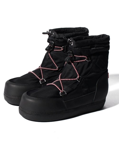 HUNTER(ハンター)/【国内正規品】ORG SNOW SHORT QUILTED BOOT/ブラック