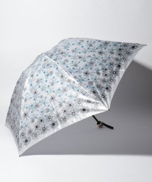 LANVIN en Bleu(umbrella)(ランバンオンブルー（傘）)/折りたたみ傘　クイックアーチ　花柄/グレー