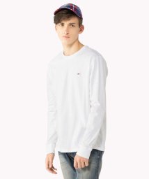 TOMMY JEANS(トミージーンズ)/ベーシックロングスリーブTシャツ/ホワイト