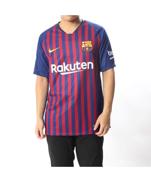 セール ナイキ Nike メンズ サッカー フットサル ライセンスシャツ ナイキ Fcb Brt スタジアム S S ジャージ Home 10番メッシ ナイキ Nike Magaseek