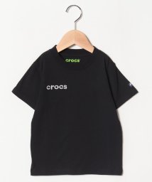 crocs(KIDS WEAR)(クロックス（キッズウェア）)/CROCSシンプル半袖Tシャツ/ブラック