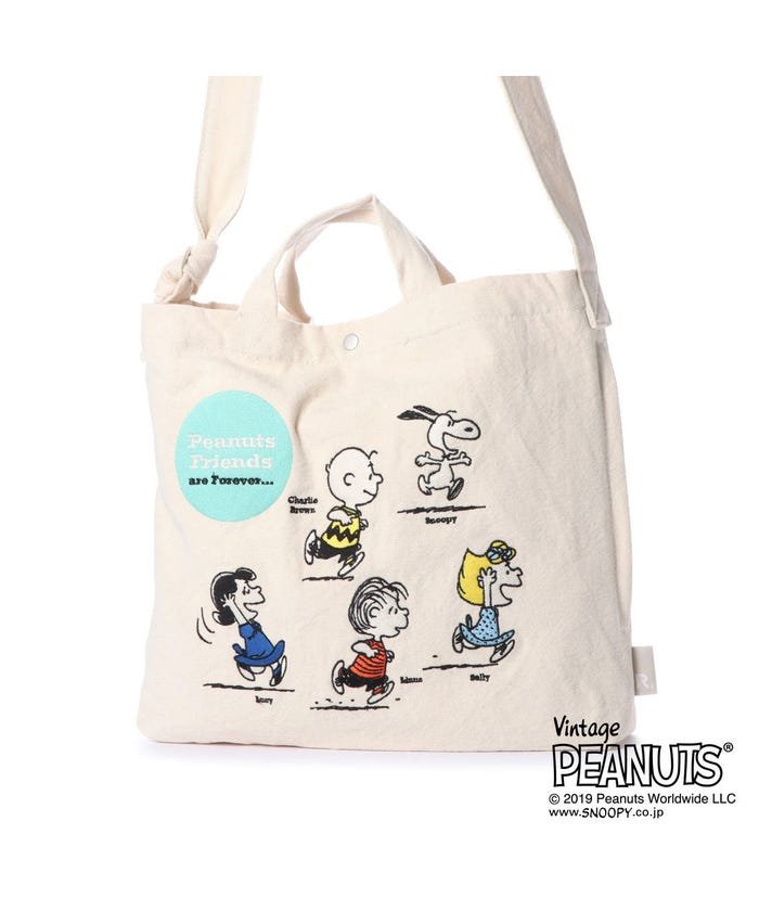 セール ルートート Roototeスヌーピー Snoopy トートバッグ Sc ト ル2way シシュウ Peanuts 3u 49 Friends ルートート Rootote Magaseek