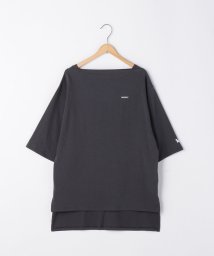 coen(coen)/【1M】ドライビッグシルエットロゴTシャツ/DKGRAY