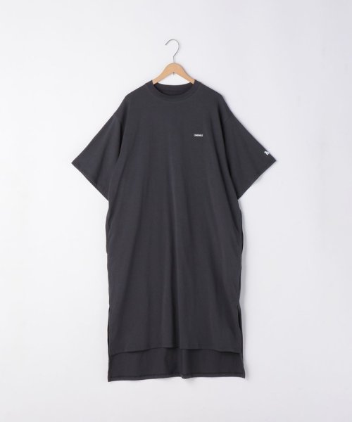 coen(coen)/【1M】ドライTシャツワンピース/DKGRAY