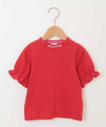 a.v.v(KID'S)(アー・ヴェ・ヴェキッズ)/[100－130]ロゴジャガードリブカットソー[WEB限定サイズ]/レッド