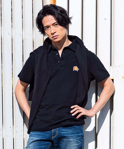 オリガミ刺繍ワッペンポロシャツ Hankyu Men S 阪急メンズ オリガミ刺繍ワッペンポロシャツ Hankyu Men S 阪急メンズ