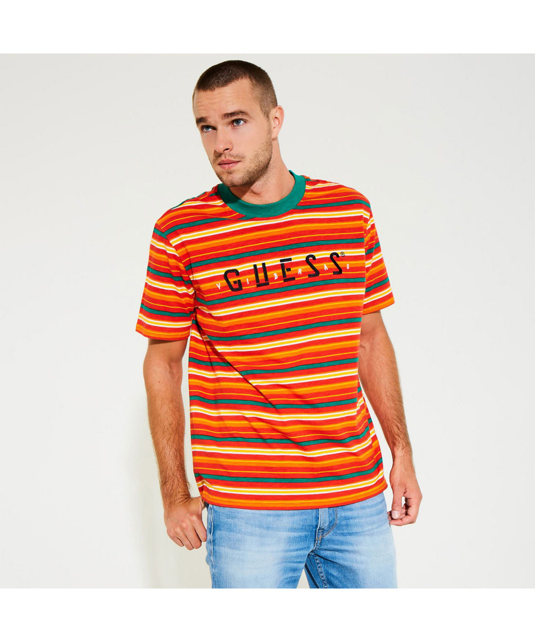 guess yellow stripe