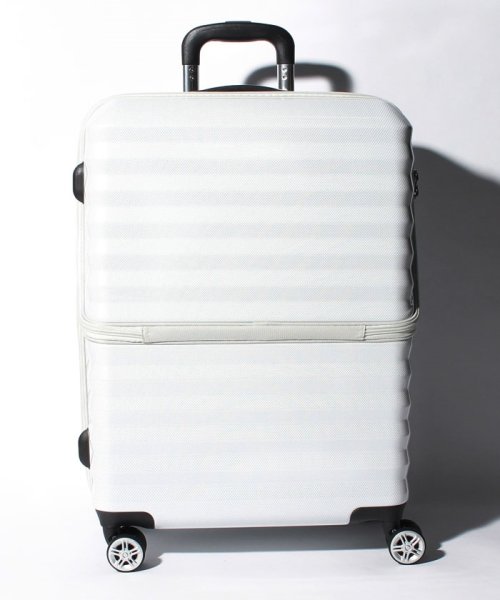 Travel Selection(トラベルセレクション)/スーツケース フロント゜オープン M/ホワイトカーボン