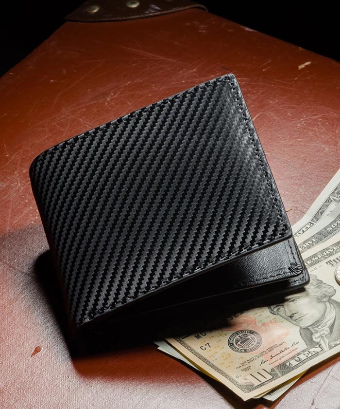 クーポン開催中 セール 60 Off Mura 二つ折り財布 財布 メンズ 薄型 牛革 カーボン調 薄い 小銭入れ 二つ折り ムラ Mura Magaseek