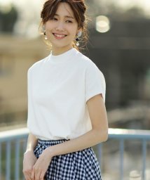 coen(coen)/【WEB限定カラーに新色ブラウン登場】USAコットンハイネックTシャツ/WHITE