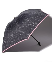 LANVIN en Bleu(umbrella)(ランバンオンブルー（傘）)/折りたたみ傘　軽量　サテンドット/ブラック