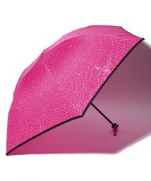LANVIN en Bleu(umbrella)(ランバンオンブルー（傘）)/折りたたみ傘　軽量　サテンドット/ローズピンク