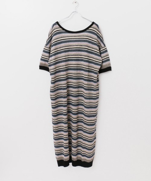 URBAN RESEARCH(アーバンリサーチ)/R JUBILEE　Linen Striped Dress/NAVY