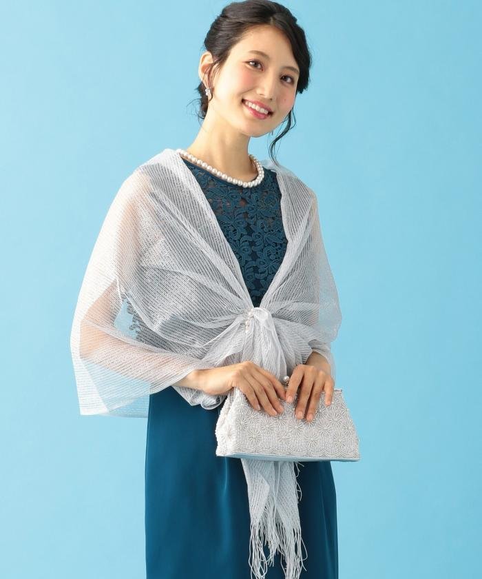 結婚式やパーティーに シルクラッセルフリンジ ストール 組曲 Kumikyoku Magaseek