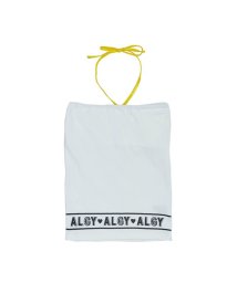 ALGY(アルジー)/裾ロゴパット付きベアトップ/オフホワイト