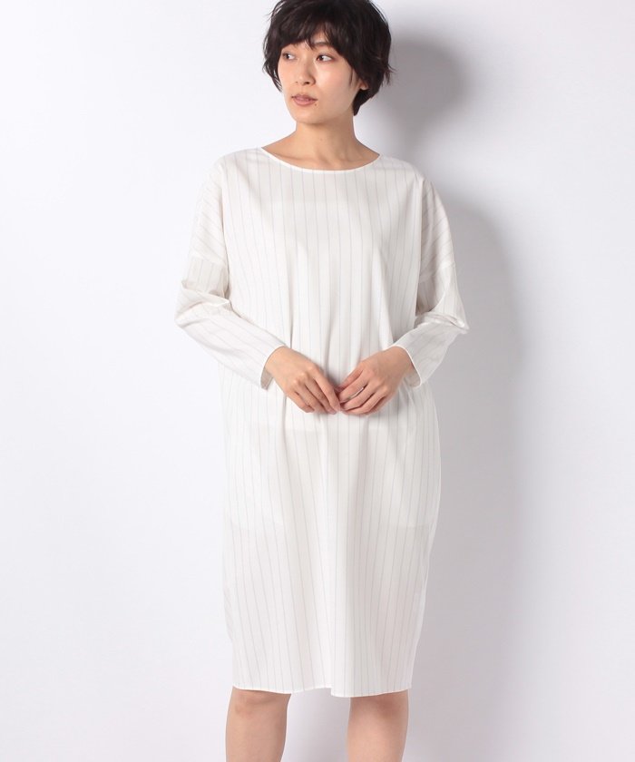 セール ストライプ ドロップショルダーワンピース ジョコンダ ロイヤル Joconde Royal Magaseek