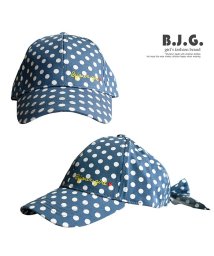 B.J.G.(ビジューガール)/バックリボンキャップ/ブルー