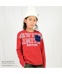 RAT EFFECT(ラット エフェクト)/デザインロゴTシャツ/レッド