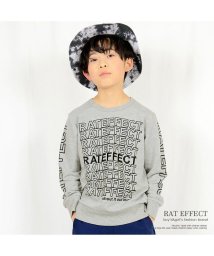 RAT EFFECT(ラット エフェクト)/デザインロゴトレーナー/杢グレー
