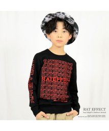RAT EFFECT(ラット エフェクト)/デザインロゴトレーナー/ブラック