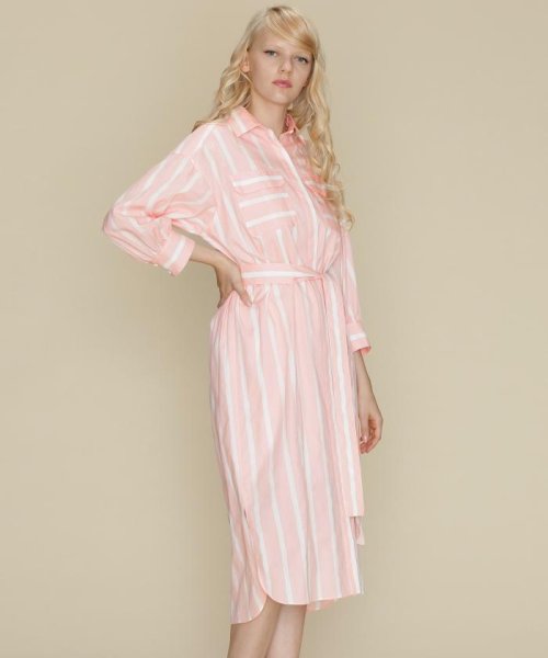 セール ストライププリントシャツワンピース グレースコンチネンタル Grace Continental Magaseek