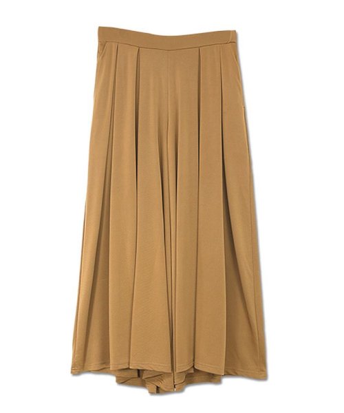 セール ひんやりタッチワイドパンツ M L ストレッチパンツ ワイドパンツ レディース ガウチョ パンツ 接触冷感 カジュアル ゆったり 夏物 スカーチョ イージーパ アンドイット And It Magaseek