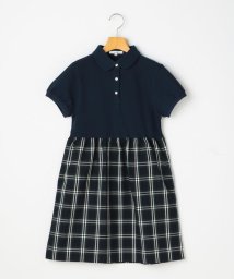 SHIPS KIDS(シップスキッズ)/SHIPS KIDS:鹿の子 ポロ ワンピース(140～150cm)/ネイビー